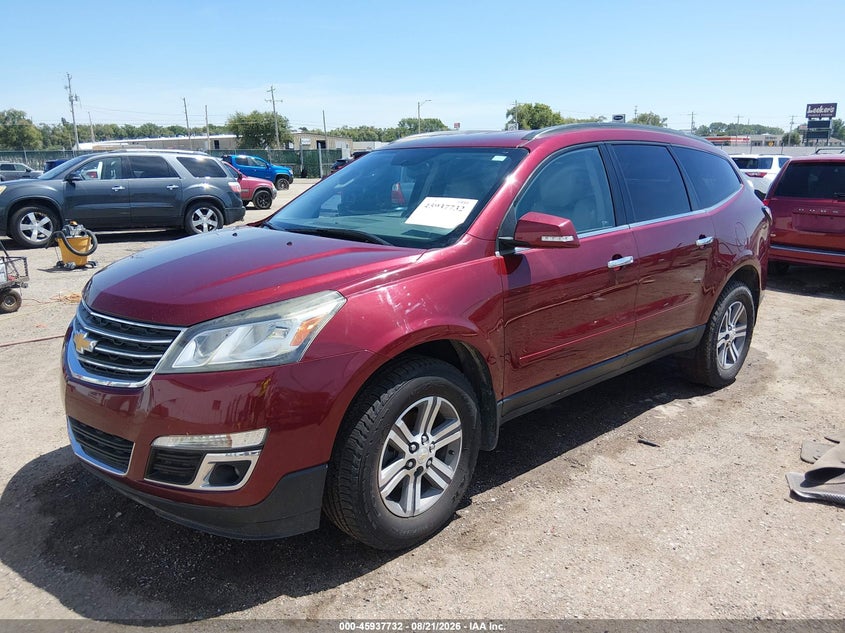 2017 Chevrolet Traverse, Right Rear, IAAI, VIN 1GNKRHKD3HJ279843 — photo 2