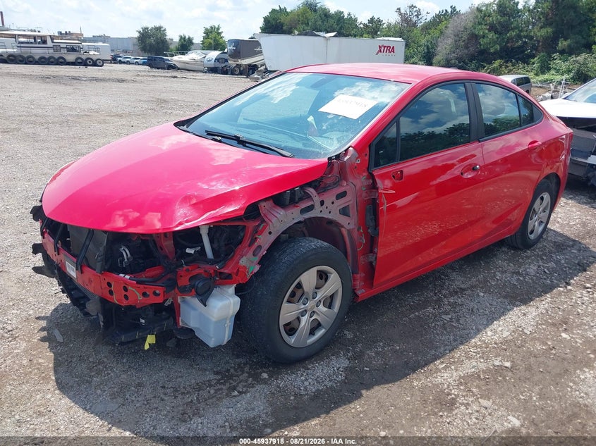 Vin: 1g1bc5sm1j7177218, lot: 46437090, chevrolet cruze ls auto 20182