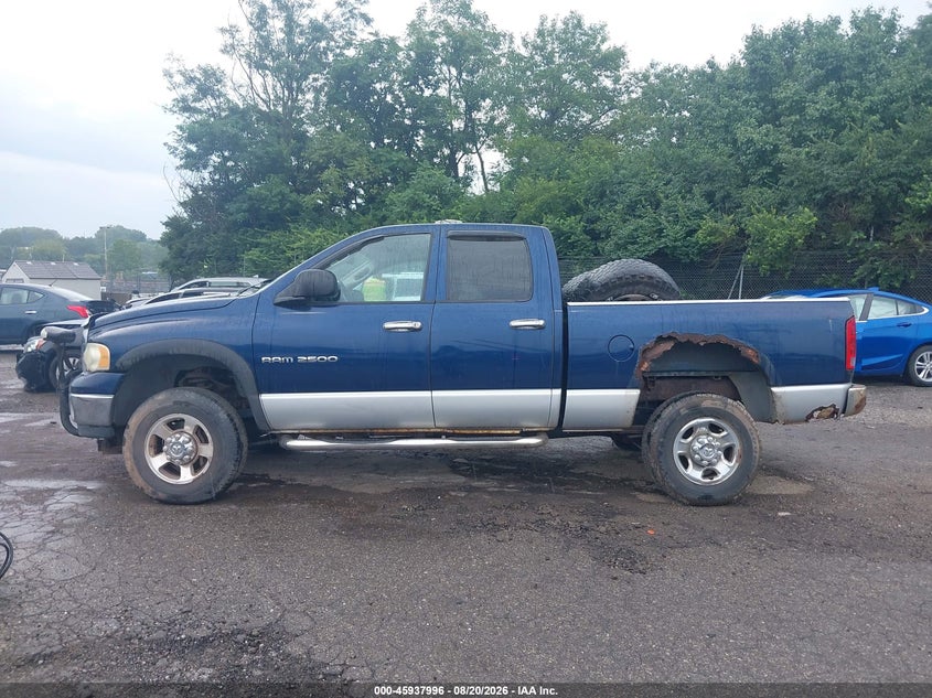 DODGE RAM 2500 2003 VIN 3D7KU28D73G740005