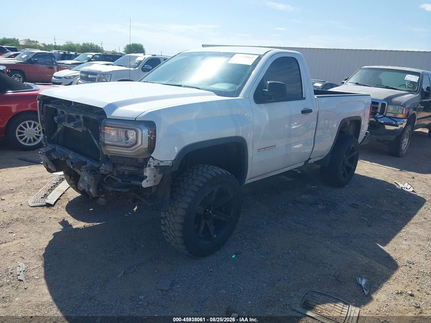 2017 GMC Sierra, Удар спереду, IAAI, VIN 1GTN1LEH6HZ285233 — фото 2