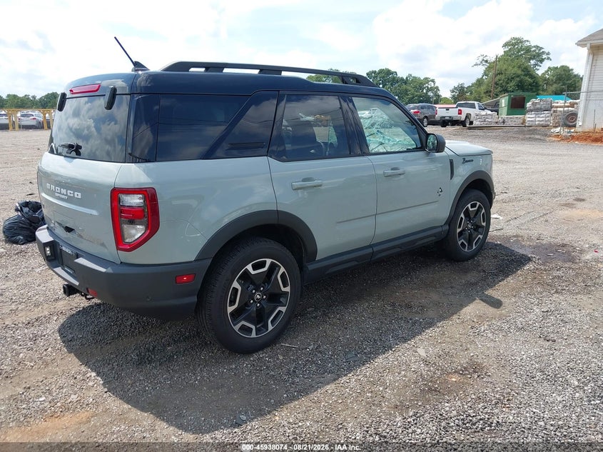 Vin: 3fmcr9c62nrd66326, lot: 46437246, ford bronco sport outer banks 20224