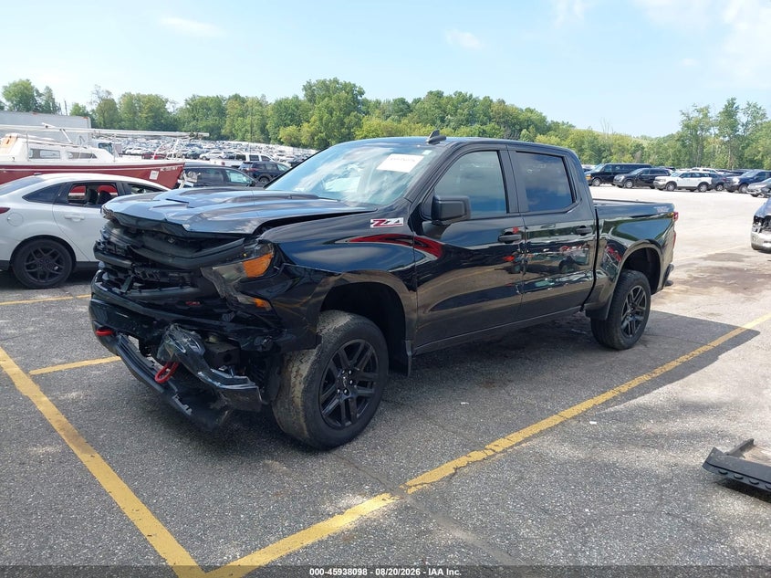 2022 Chevrolet Silverado, Front End, IAAI, VIN 3GCPDCED2NG588339 — photo 2