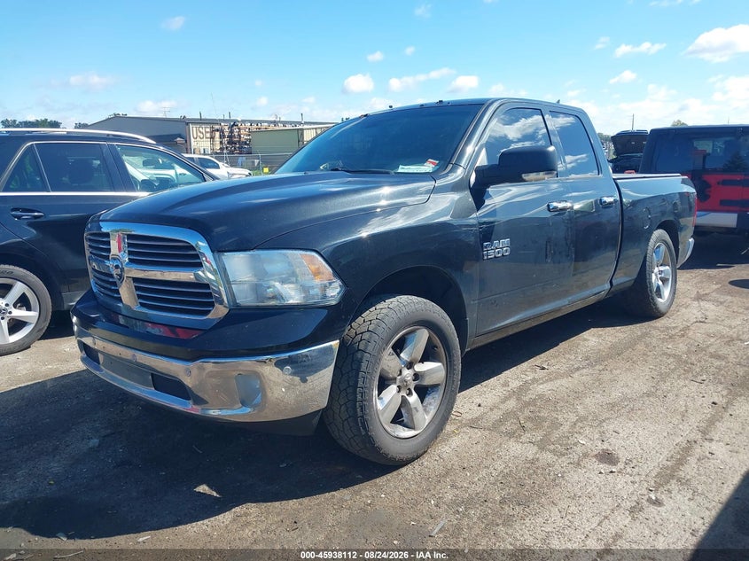 2018 RAM 1500, Удар сзади, IAAI, VIN 1C6RR7GG1JS231401 — фото 2