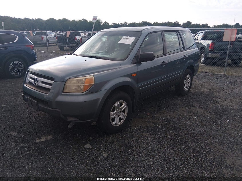 2007 Honda Pilot, Unknown, IAAI, VIN 5FNYF28127B022040 — photo 2