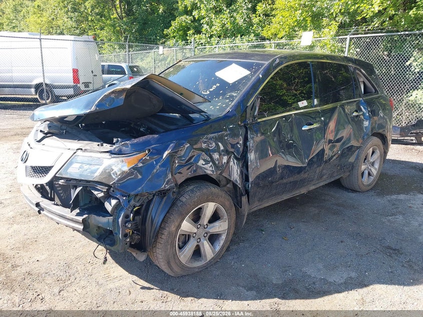 2012 Acura MDX, Left Side, IAAI, VIN 2HNYD2H35CH514115 — photo 2