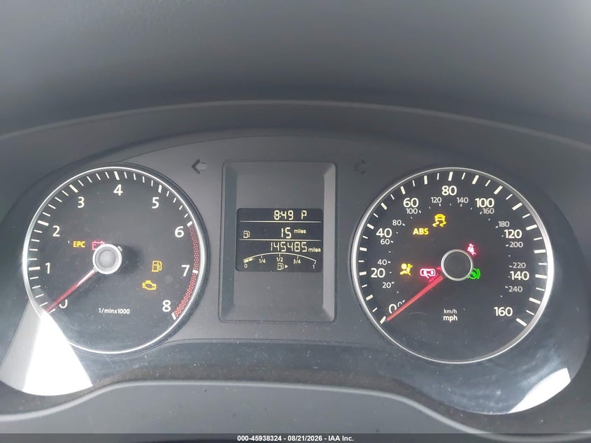 VOLKSWAGEN JETTA 2013 VIN 3VWDX7AJ3DM285726