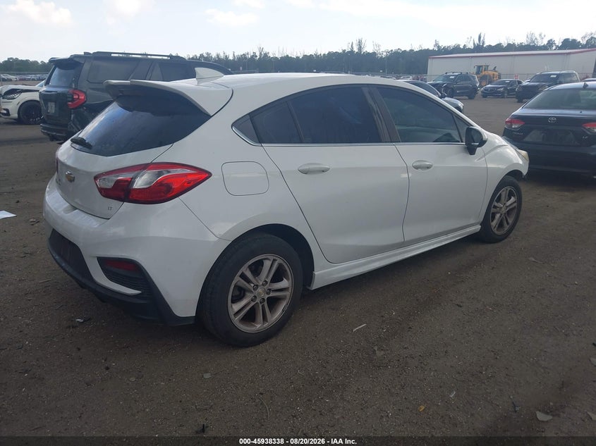Vin: 3g1be6sm9js524859, lot: 46437510, chevrolet cruze lt auto 20184