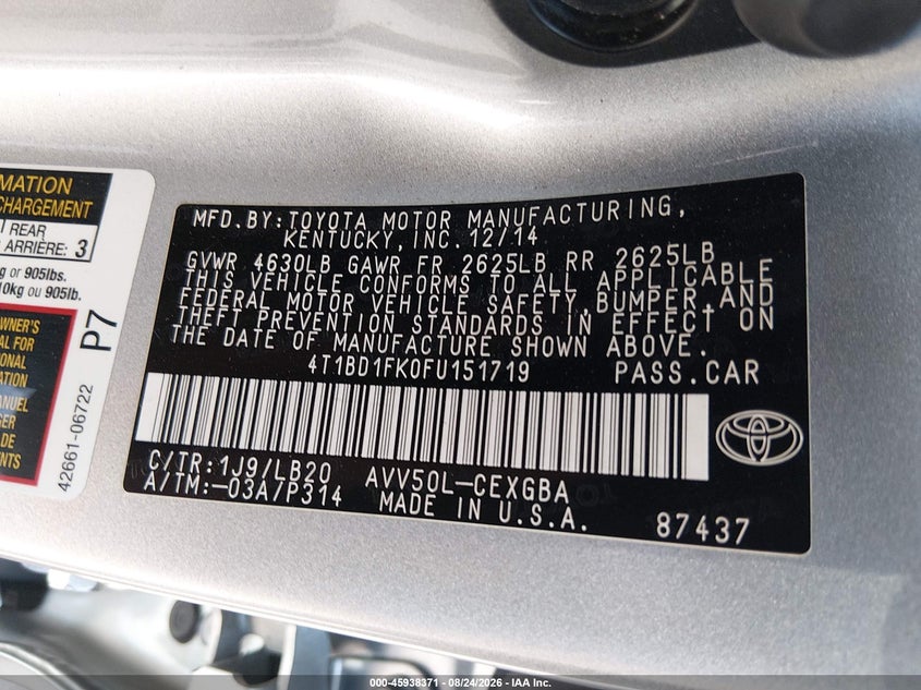 TOYOTA CAMRY HYBRID - zdjęcie 9