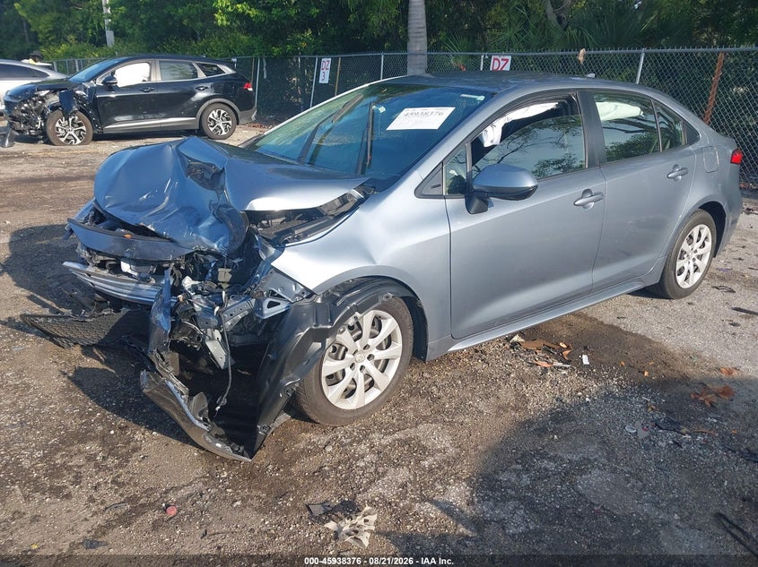 2022 Toyota Corolla, Front End, IAAI, VIN JTDEPMAE2N3011364 — photo 2