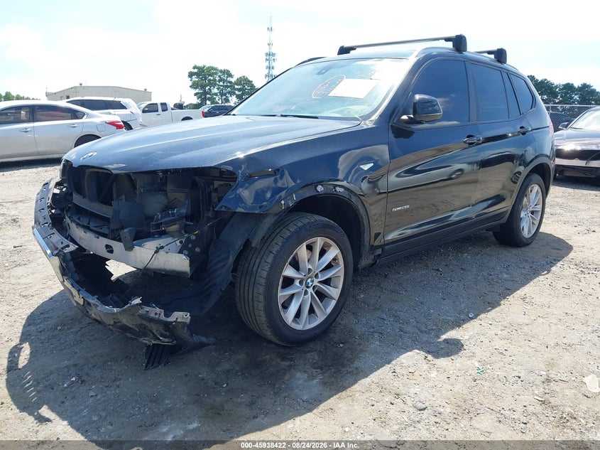 2017 BMW X3, Удар спереду, IAAI, VIN 5UXWZ7C31H0V92405 — фото 2