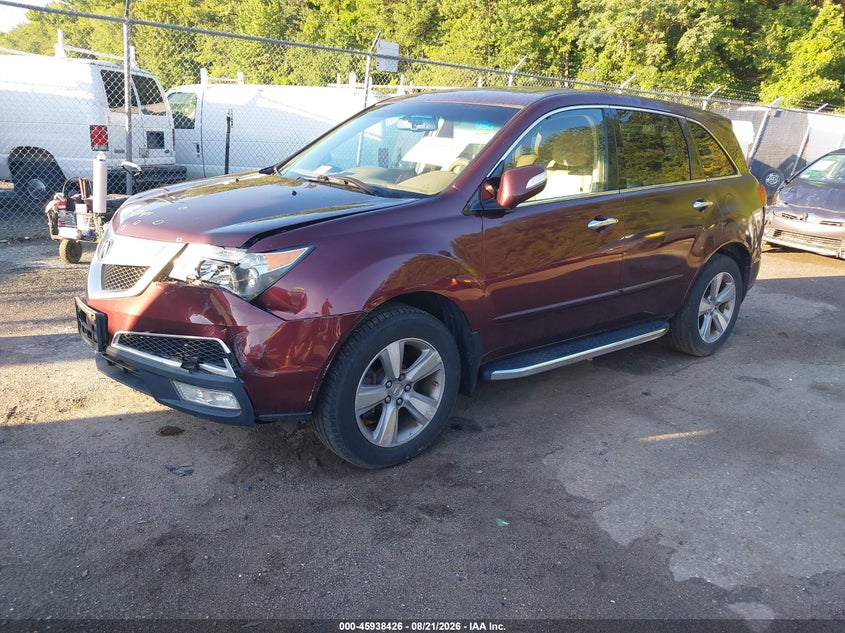 2012 Acura MDX, Front & Rear, IAAI, VIN 2HNYD2H39CH532665 — photo 2