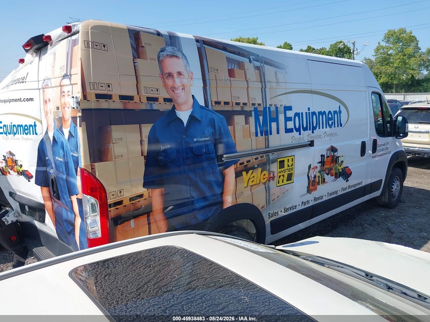 Vin: 3c6mrvjg0re108243, lot: 46437635, ram promaster 3500 cargo van tradesman high roof 159 wb ext w/pass seat 20244