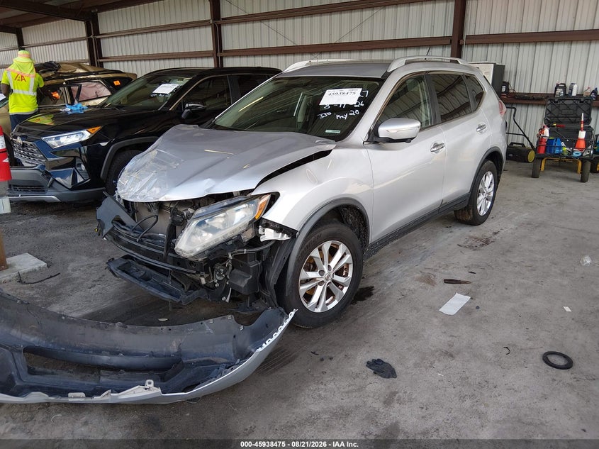 2015 Nissan Rogue, Удар спереди, IAAI, VIN KNMAT2MT4FP543590 — фото 2