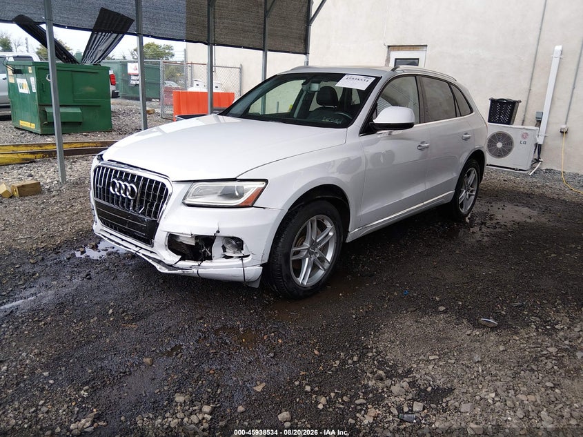 2016 Audi Q5, Удар спереди, IAAI, VIN WA1L2AFP4GA122568 — фото 2