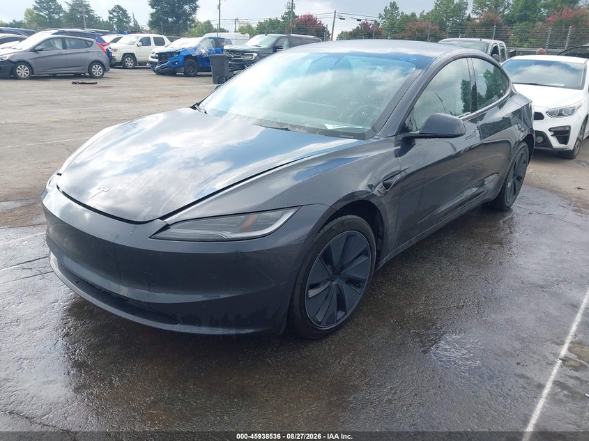 2025 Tesla Model 3, Right Front, IAAI, VIN 5YJ3E1EA4SF967978 — photo 2