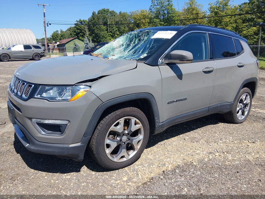 2019 Jeep Compass, Стихия, IAAI, VIN 3C4NJDCB6KT843262 — фото 2