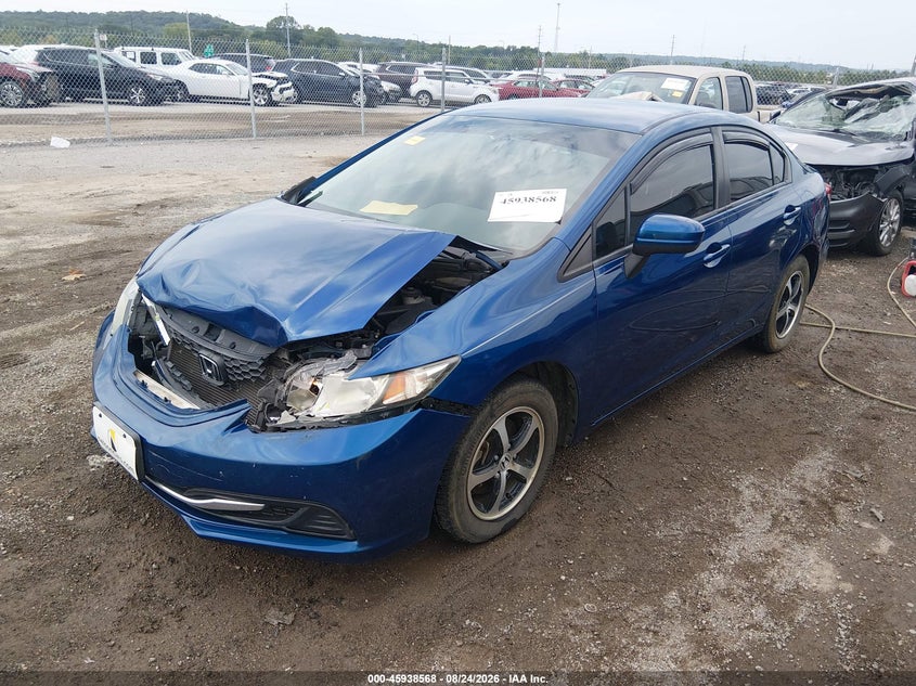 2015 Honda Civic, Front End, IAAI, VIN 19XFB2F52FE086849 — photo 2