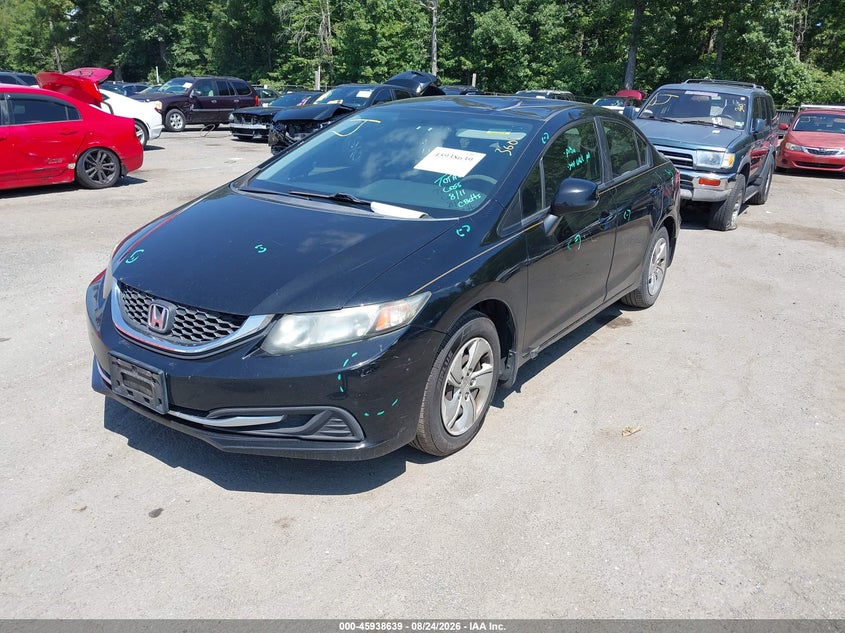 2013 Honda Civic, Крыша, IAAI, VIN 19XFB2F57DE278314 — фото 2