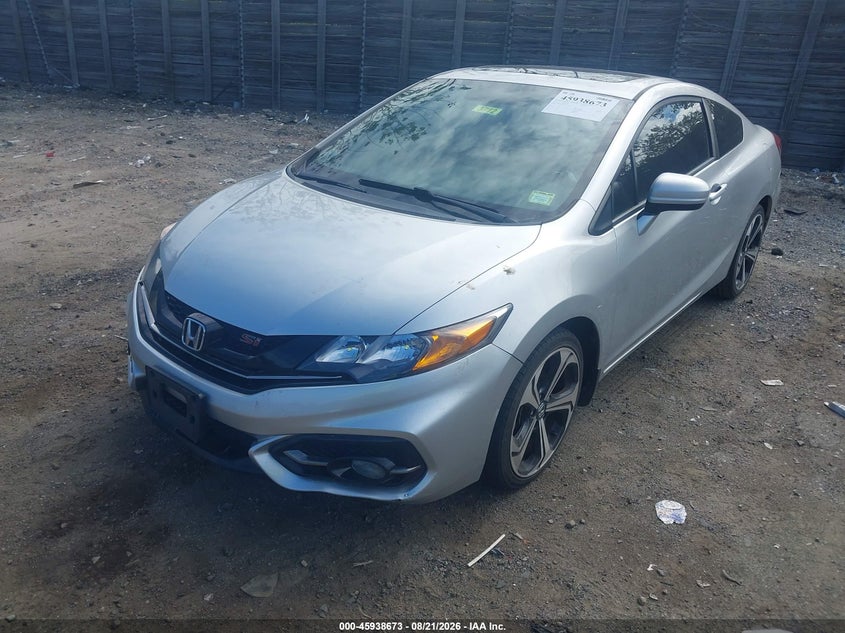 2015 Honda Civic, Rear, IAAI, VIN 2HGFG4A59FH707403 — photo 2
