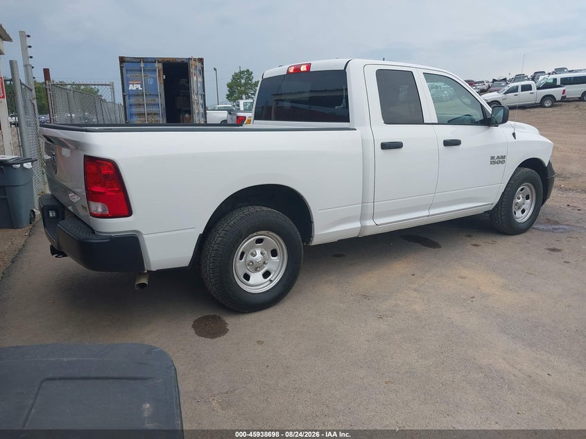 Vin: 1c6rr6fg4js324120, lot: 46437870, ram 1500 tradesman  4x2 6'4 box 20184
