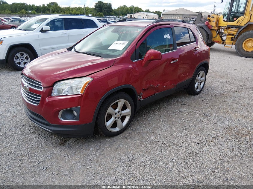 2015 Chevrolet Trax, Обычный износ, IAAI, VIN KL7CJNSB1FB242912 — фото 2