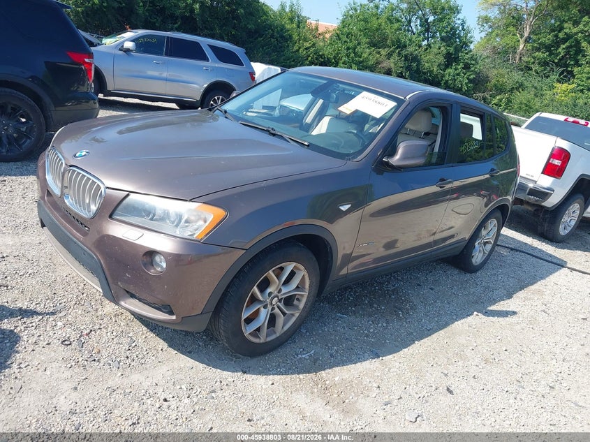2011 BMW X3, Затопление, IAAI, VIN 5UXWX7C59BLT78565 — фото 2