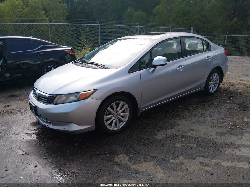 2012 Honda Civic, Удар сзади, IAAI, VIN 19XFB2F84CE055687 — фото 2