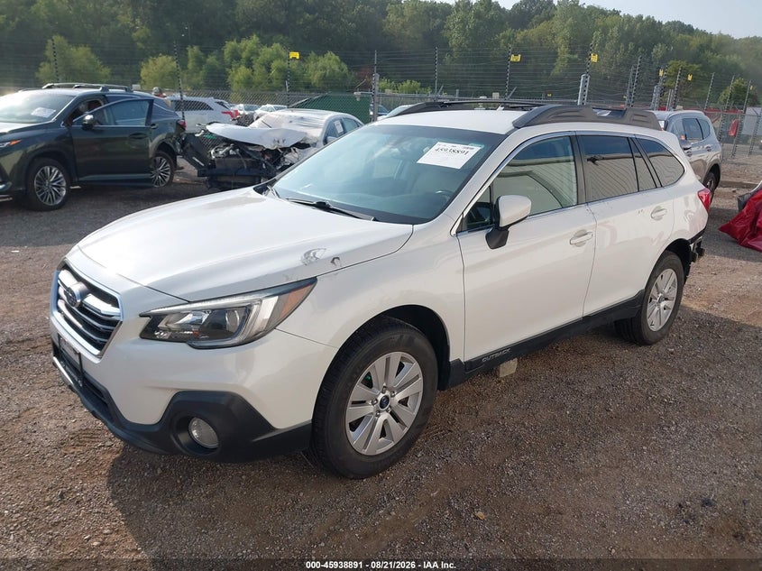 2019 Subaru Outback, Правый зад, IAAI, VIN 4S4BSAFC2K3238696 — фото 2