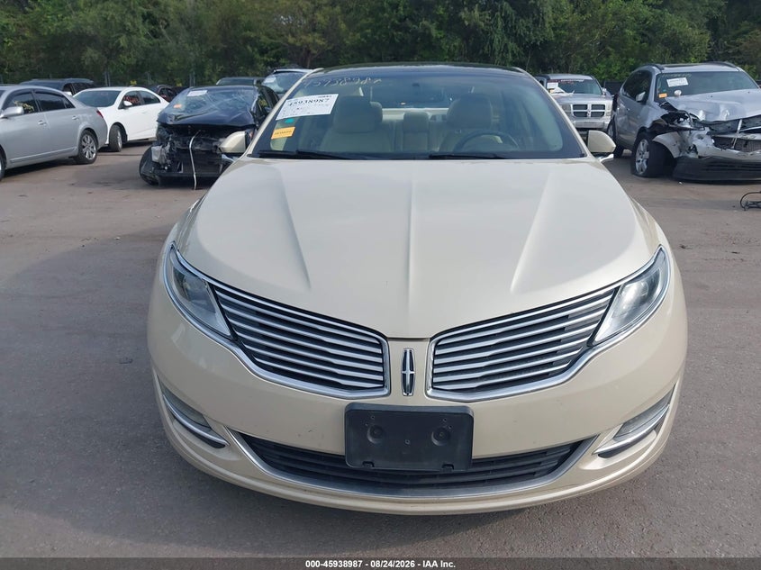 LINCOLN MKZ 2014 VIN 3LN6L2G91ER801928