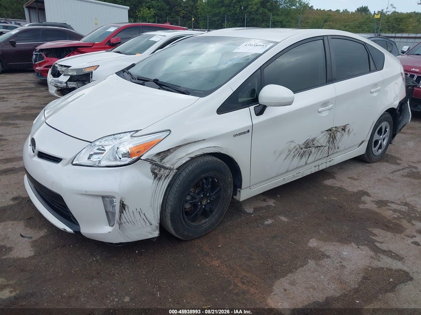 2012 Toyota Prius, Левый бок, IAAI, VIN JTDKN3DU9C5389396 — фото 2