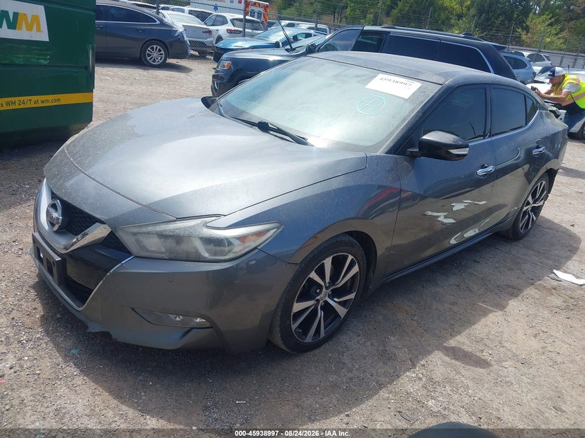 2017 Nissan Maxima, Удар сзади, IAAI, VIN 1N4AA6AP4HC433594 — фото 2