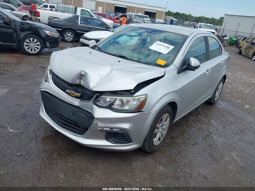 2017 Chevrolet Sonic, Удар спереди, IAAI, VIN 1G1JB5SH6H4151145 — фото 2