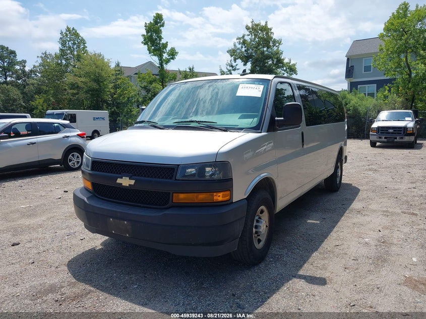 Vin: 1gazgnfp8l1266748, lot: 46438415, chevrolet express passenger rwd 3500 extended wheelbase ls 20202