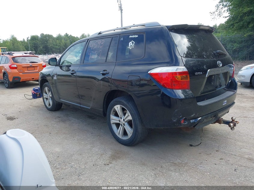 2008 TOYOTA HIGHLANDER SPORT UTILITY VEHICLE 3.5L V-6 DOHC, VVT, 270HP