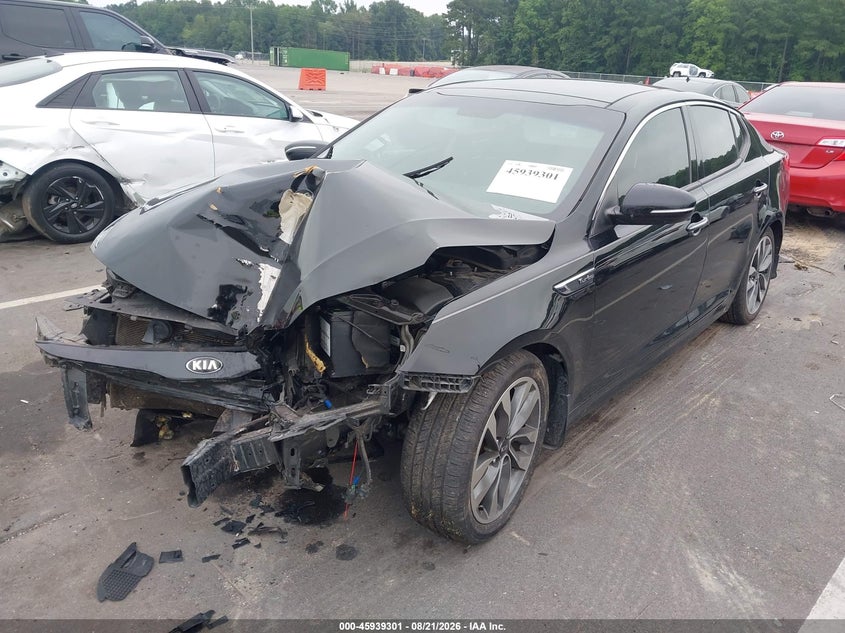 2015 Kia Optima, Front End, IAAI, VIN 5XXGR4A63FG409633 — photo 2
