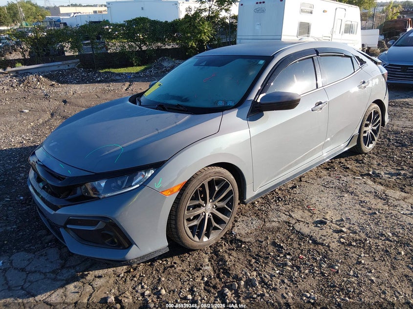 Vin: shhfk7h46mu416421, lot: 46438520, honda civic sport 20212