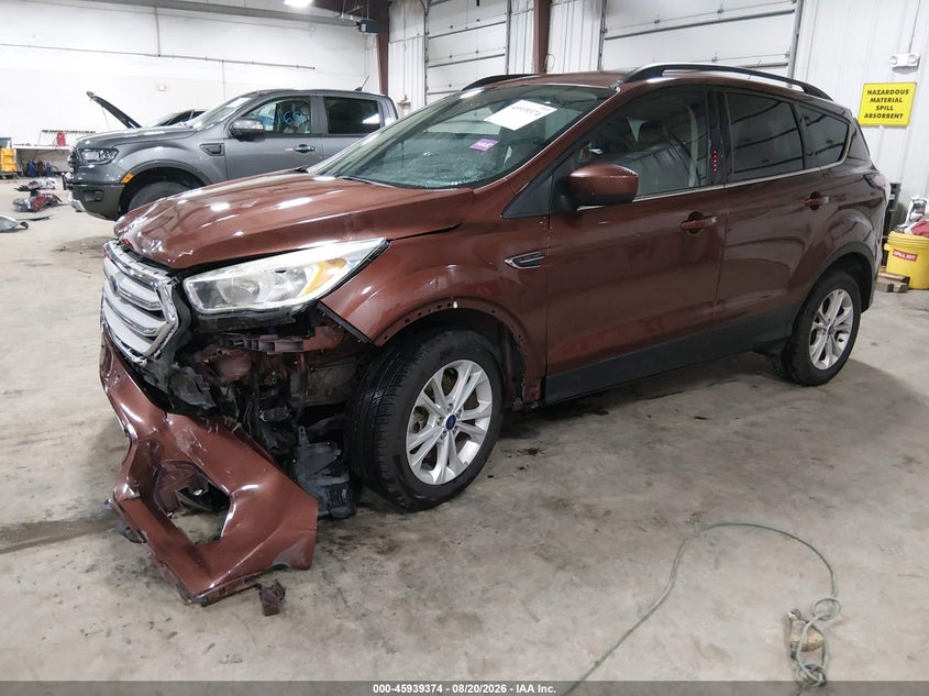 2018 Ford Escape, Удар спереди, IAAI, VIN 1FMCU9GD4JUB15527 — фото 2