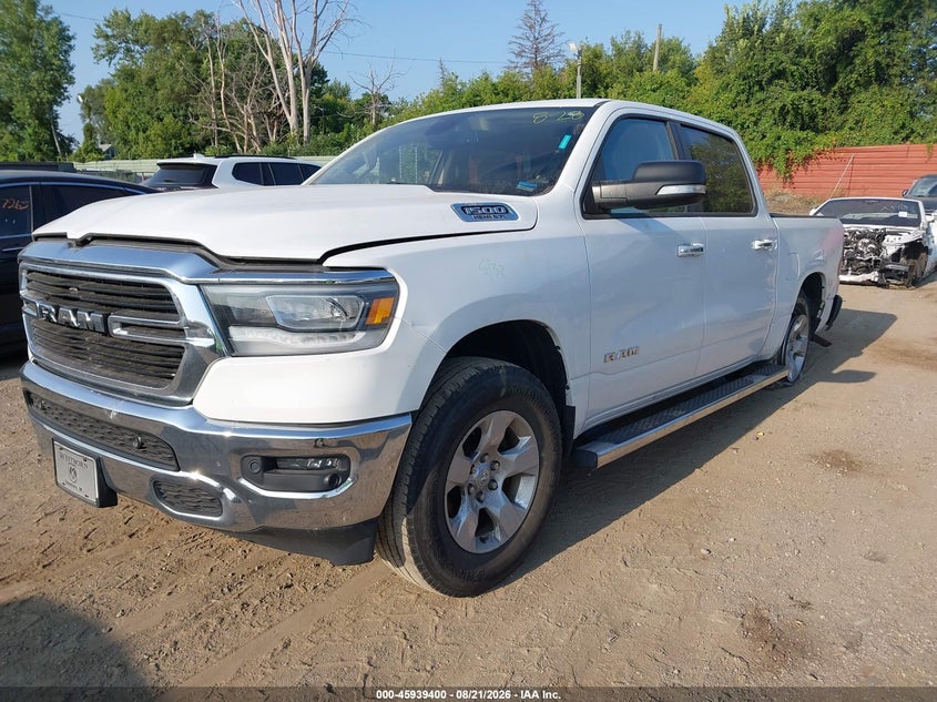 2019 RAM 1500, Front End, IAAI, VIN 1C6SRFFT9KN710031 — photo 2
