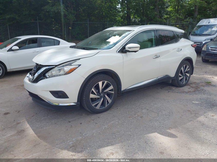 2016 Nissan Murano, Right Front, IAAI, VIN 5N1AZ2MH3GN121846 — photo 2