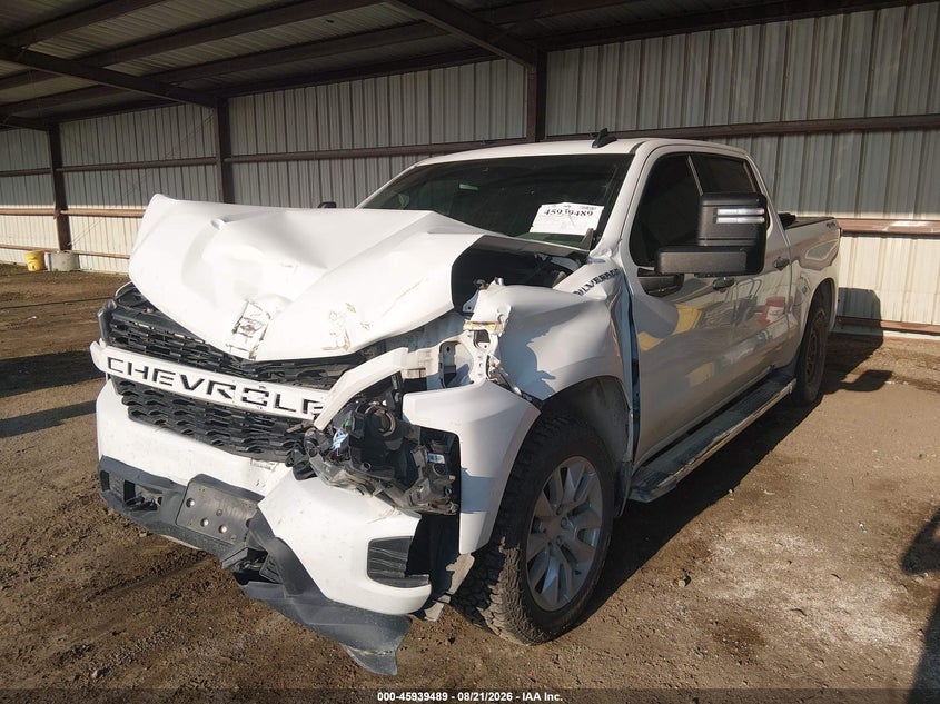 2021 Chevrolet Silverado, Front End, IAAI, VIN 3GCUYBEF9MG360064 — photo 2