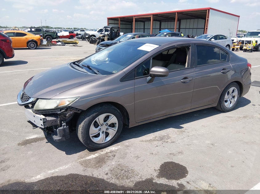 2015 Honda Civic, Front End, IAAI, VIN 19XFB2F51FE092349 — photo 2