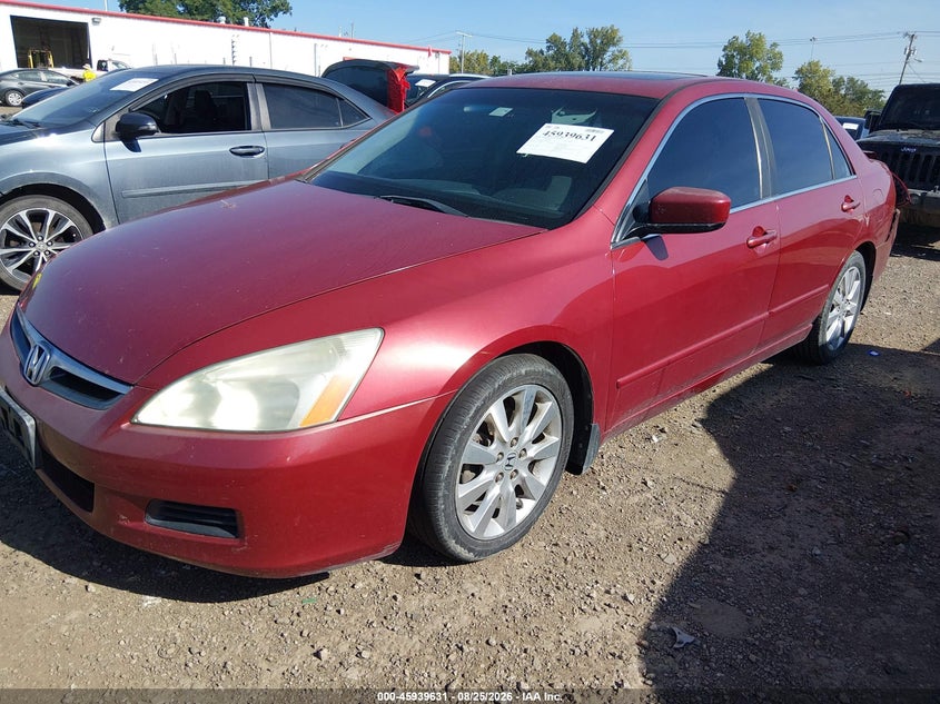 2007 Honda Accord, Rear, IAAI, VIN 1HGCM66577A048186 — photo 2