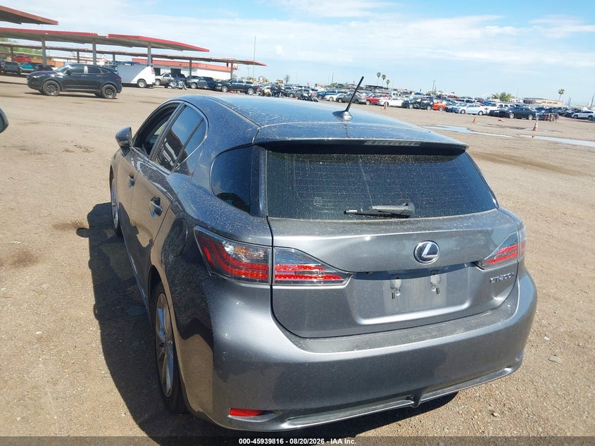 LEXUS CT 200H 2012 VIN JTHKD5BH7C2081888