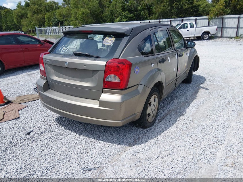 DODGE CALIBER 2007 VIN 1B3HB28B57D231320