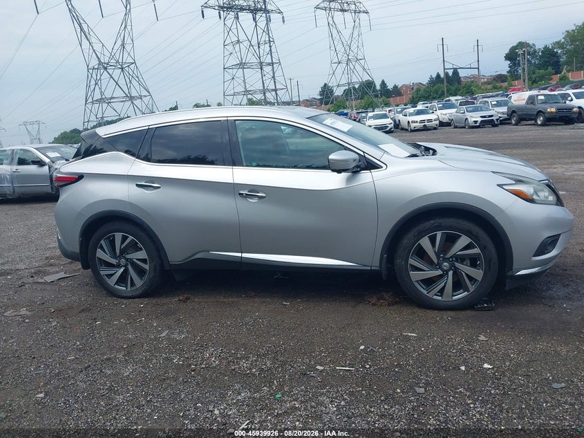 NISSAN MURANO 2015 VIN 5N1AZ2MH7FN233371