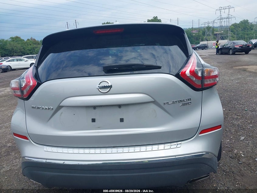 NISSAN MURANO 2015 VIN 5N1AZ2MH7FN233371