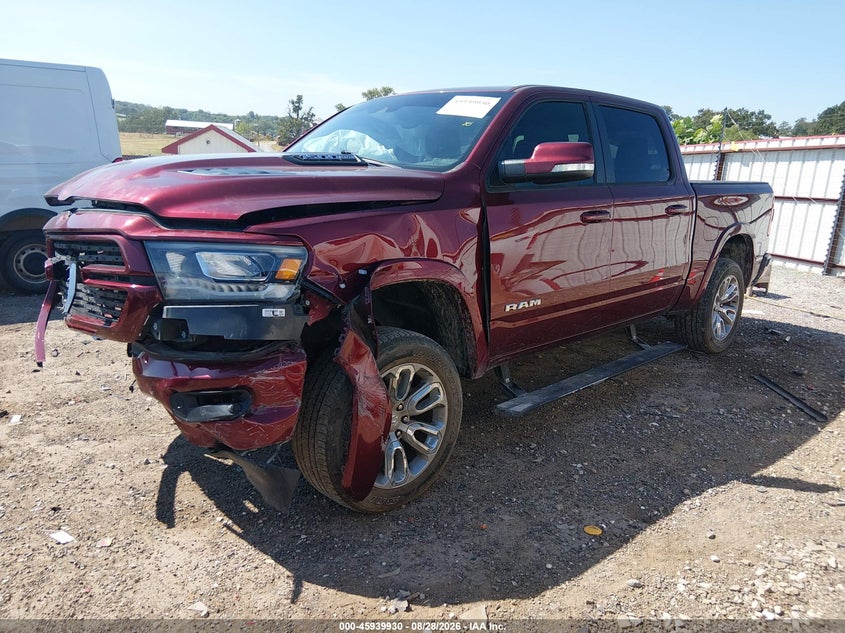 2021 RAM 1500, Front End, IAAI, VIN 1C6SRFJT1MN679061 — photo 2