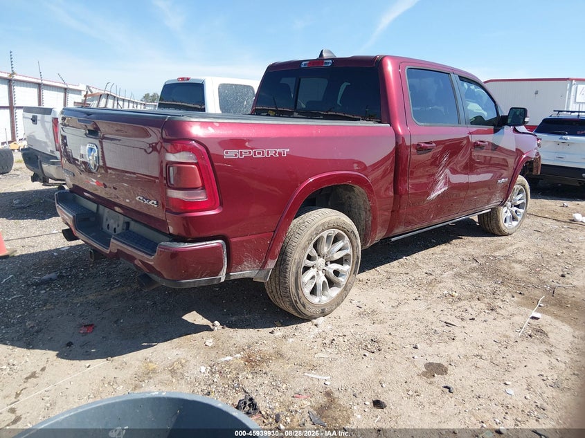 Vin: 1c6srfjt1mn679061, lot: 46439102, ram 1500 laramie  4x4 5'7 box 20214