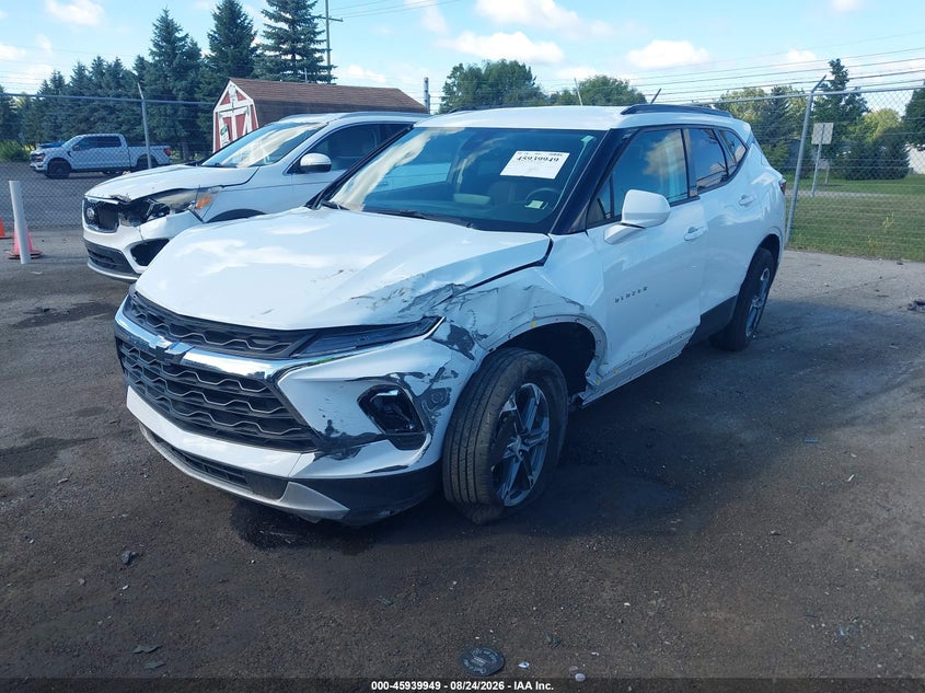Vin: 3gnkbcr41ss123772, lot: 46439121, chevrolet blazer fwd 2lt 20252
