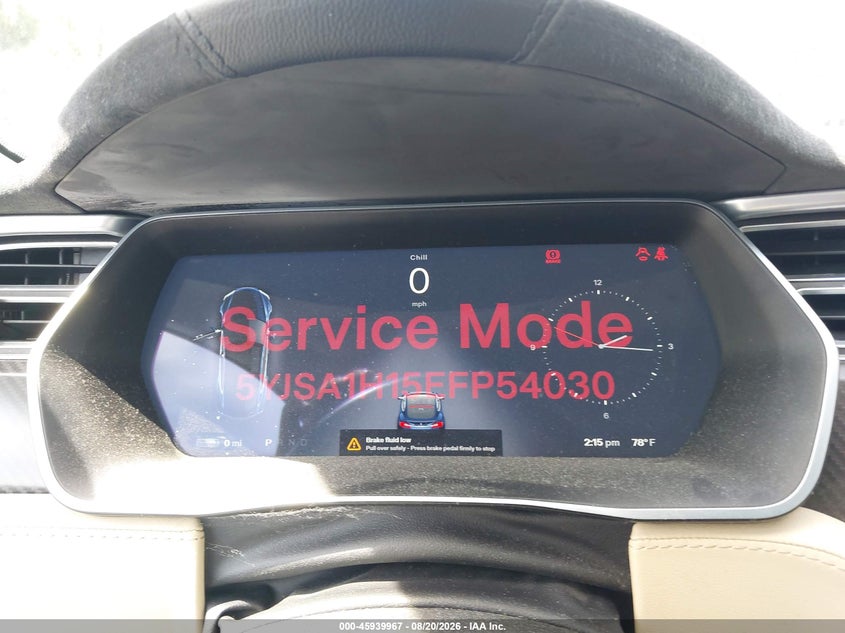TESLA MODEL S 2014 VIN 5YJSA1H15EFP54030